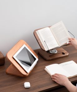 Alternative view of Black Walnut Solid Wood Reading Rack Adjustable Rotating Children's Reading Artifact IPad Bracket