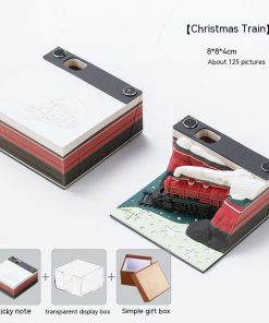 Alternative view of 3D Sticky Notes Creative Three-dimensional Paper Carving Qingshui Temple Sticky Notes