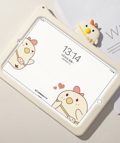 Cute Backpack Chicken Tablet Silicone Cover For Children