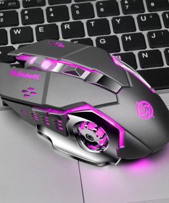 Alternative view of Macro Definition Gaming Competitive Office Home Metal Backboard Housing USB Wired Mouse