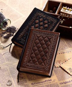 Embossed Faux Leather Notepad Three-dimensional Super Thick