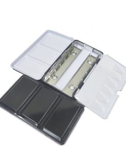 Alternative view of Solid Watercolor Iron Box Pigment Painting Three Fold Empty Iron Box