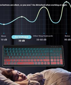 Wireless Bluetooth Dual-mode Charging Keyboard And Mouse Combination Suit Mute Ergonomic