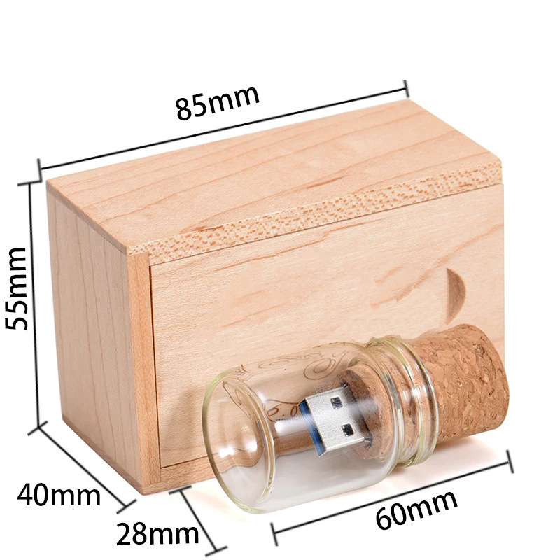 Personalized Wood Lettering Drift Bottle Storage Disk - Image 5