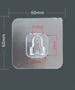 Alternative view of Strong Adhesive Snap Button, No Trace, No Punching, Hangable Double-sided Patch, Transparent Hook Buckle