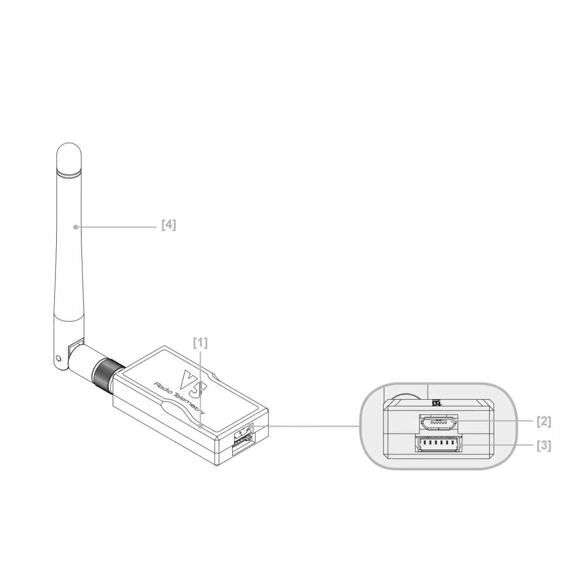 Radio Telemetry V5 Data Transmission Module 433915MHZ 500MW Radio UAV - Image 5