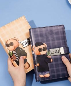 Alternative view of B6 Tide Card Password Book With Lock Senior Diary School Girls Creative Hand Ledger