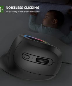 Alternative view of Vertical Bluetooth 2.4G Vertical Mouse Rechargeable Original Arc Dual-mode Mouse