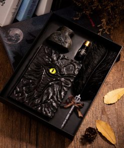 Alternative view of Notebook Embossed Magic Retro Hand Tent Dark Kraft Paper