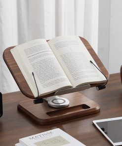 Black Walnut Solid Wood Reading Rack Adjustable Rotating Children's Reading Artifact IPad Bracket