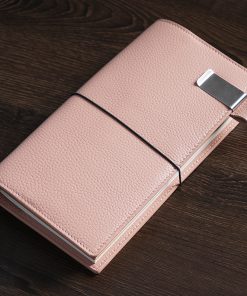 Leather Travel Notebook Card Holder Multi-function Notepad With Freebies