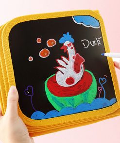 Alternative view of Children's Portable Drawing Book Blackboard Album Early Education Gift