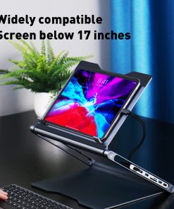 Alternative view of Lapstop Stand With 8-in-1 Docking Station