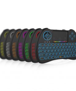 H9 Wireless Backlit Colorful Touch Remote Control Keyboard