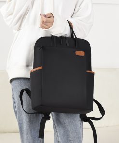 New Korean Fashion 15.6-Inch Computer Backpack Business Commuting Backpack Men'S Simple Waterproof Schoolbag Women'S