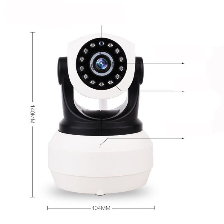 Home Baby Monitor 360 Degree Panoramic Wireless Wifi Car Head Shaking Machine - Image 5