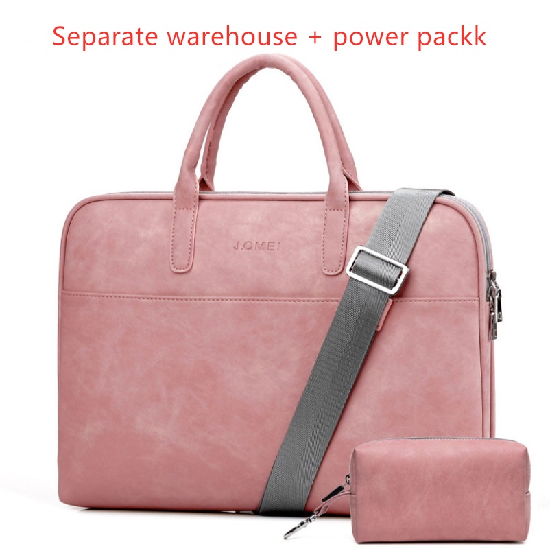 Faux Leather Laptop Bag For Women - Image 9