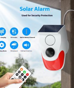 Solar Infrared Alarm Animal Drive Warning Indicator