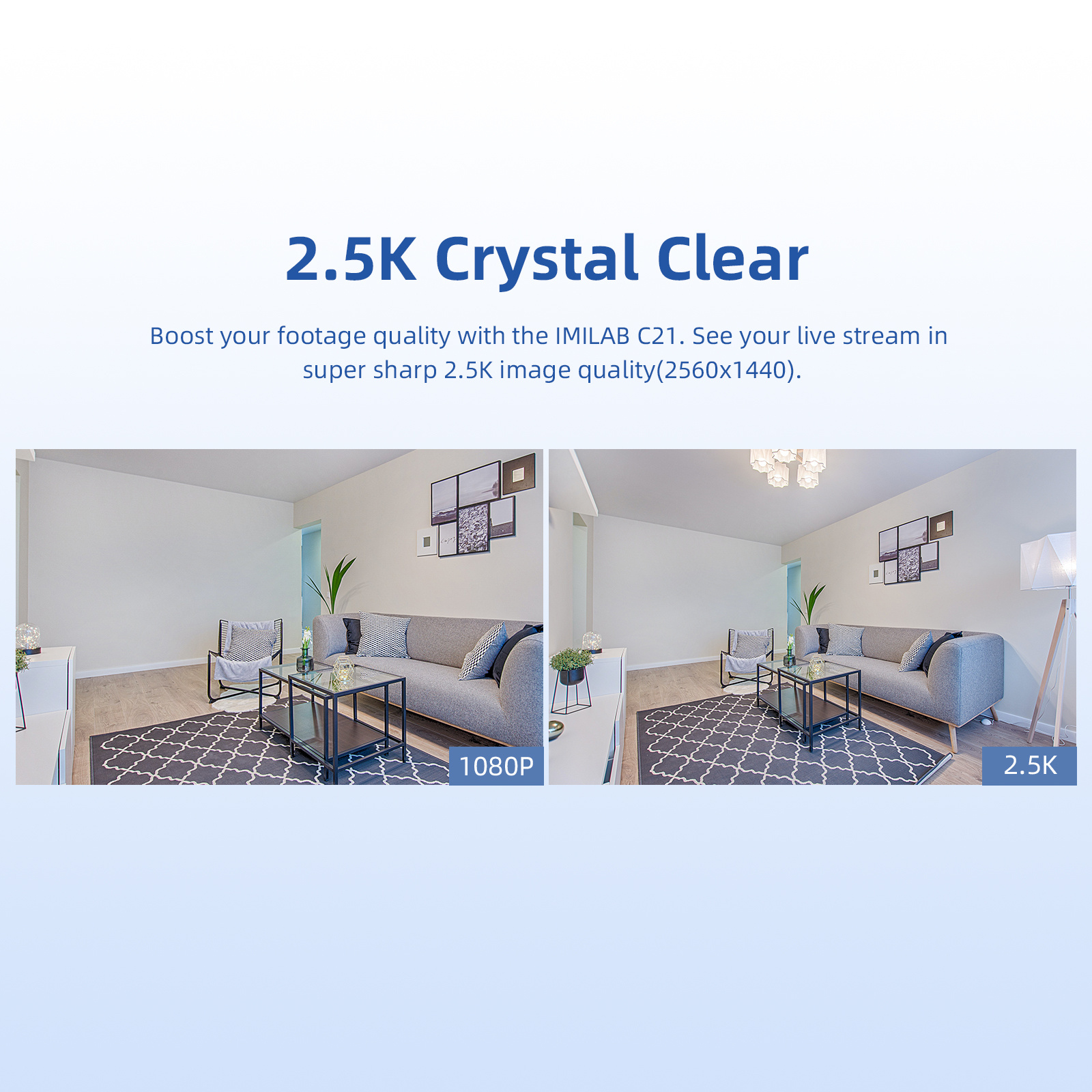 IMILAB C21 2.5K Surveillance Camera Vedio Wifi IP Smart Indoor Home Security Baby Monitor 360view Starlight Night Vision Cam - Image 5