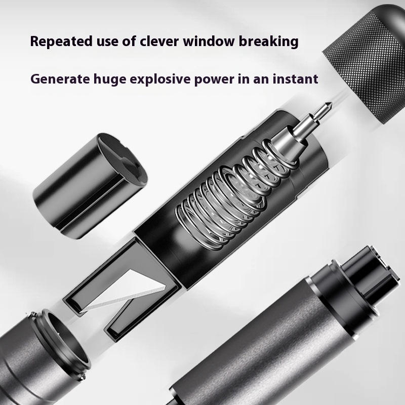 Automobile Safety Hammer Escape Broken Window Cuttable Safety Belt - Image 2