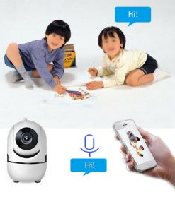 Alternative view of WiFi wireless CCTV IP camera home security monitor