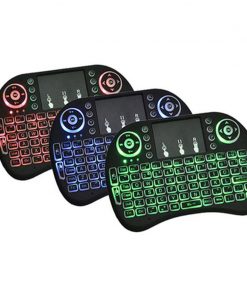 Alternative view of H9 Wireless Backlit Colorful Touch Remote Control Keyboard