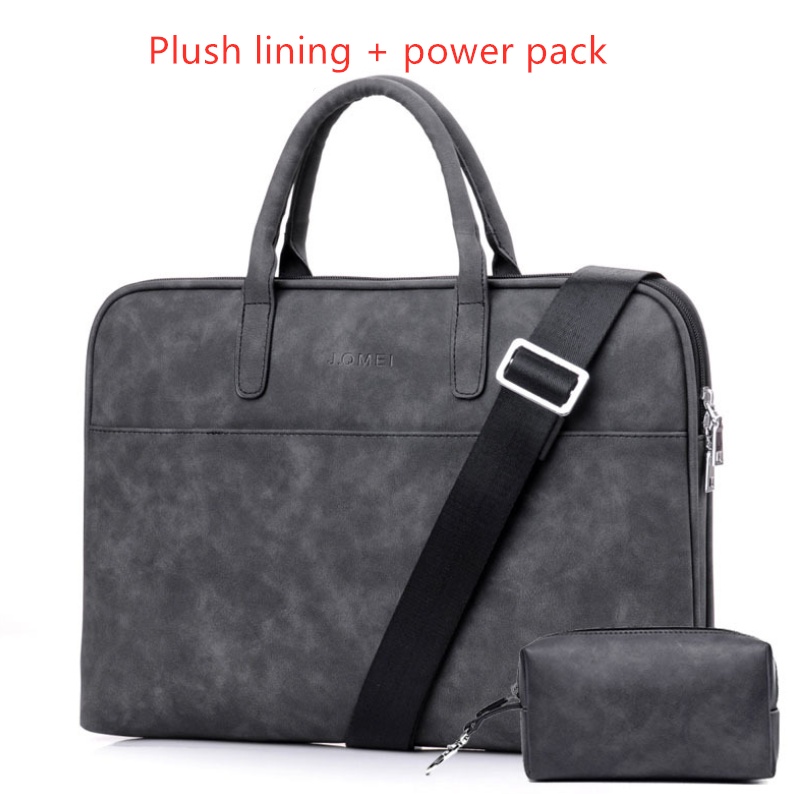 Faux Leather Laptop Bag For Women - Image 8