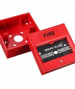 Alternative view of Wired Security Button Hand Breaking Glass Emergency Fire Alarm