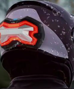Helmet Restraint Battery And Turn Signal Light