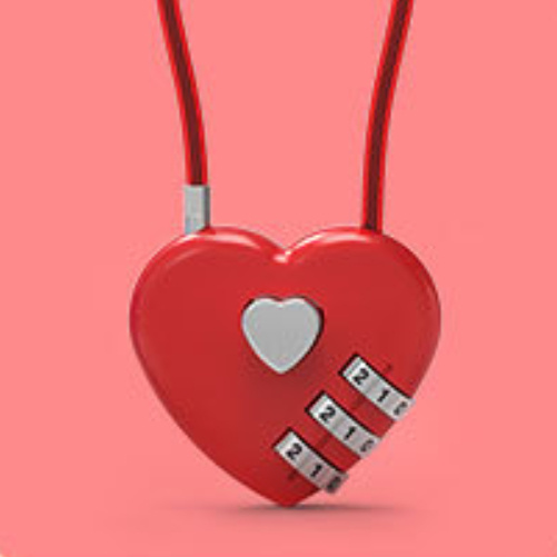 Peach Heart Long Wire Rope Love Lock - Image 8