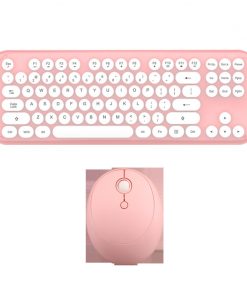 Alternative view of Wireless Keyboard And Mouse Set Girls Color Retro