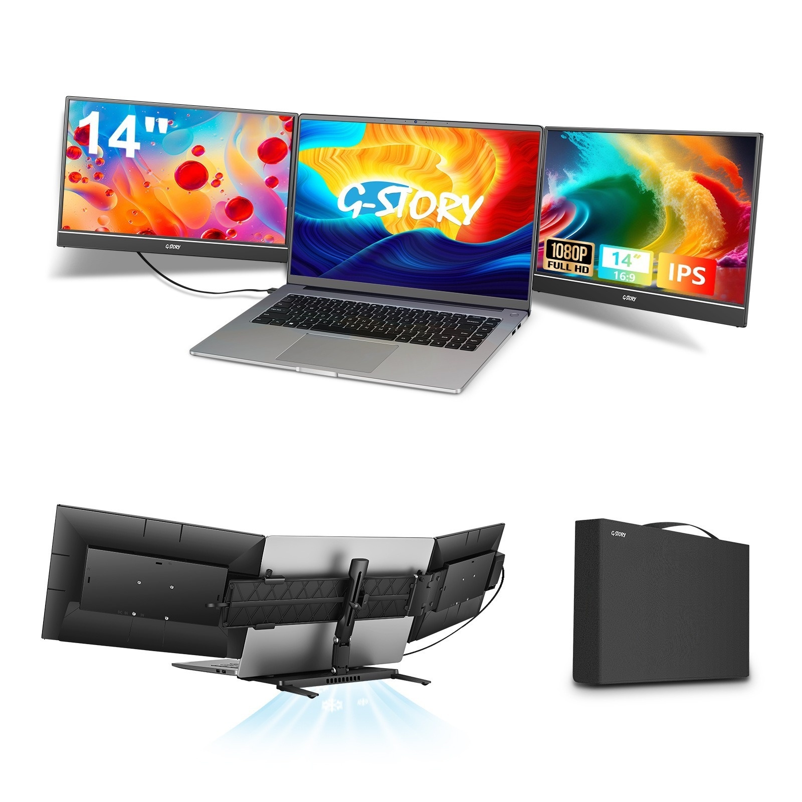 HD 14-inch Single-screen Dual-screen Office Display - Image 9