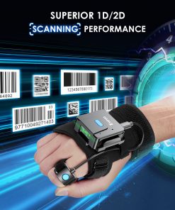 Portable Two-dimensional Wrist Barcode Scanner Gloves Bluetooth Scanner