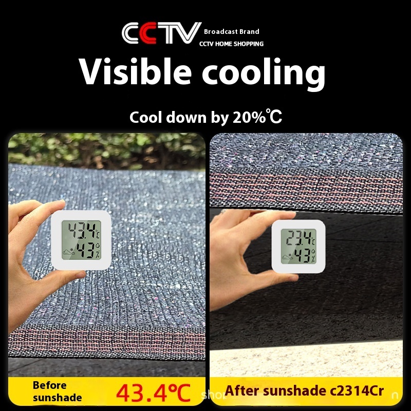 Agricultural Greenhouse Courtyard Sunshade Vegetable Insulation Black Sunshade Net - Image 2