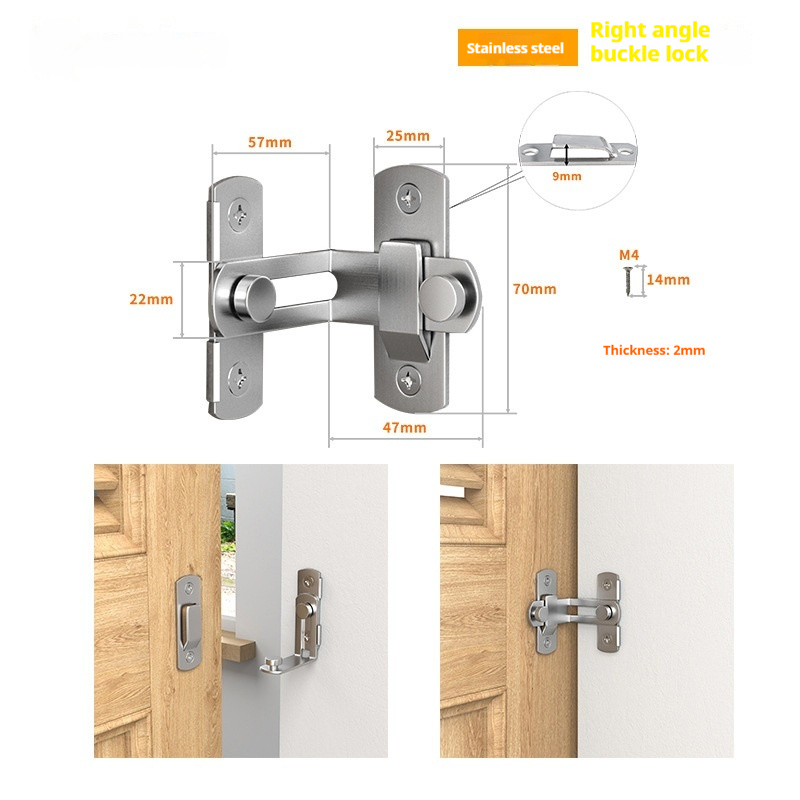 Warehouse Hook Stainless Steel Carbon Steel Sliding Door Lock - Image 7