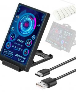 3.5-inch Computer Small Secondary Screen IPS Full View USB Chassis Monitor Date Display