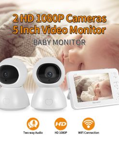Alternative view of 5-inch Baby Monitor Surveillance Camera