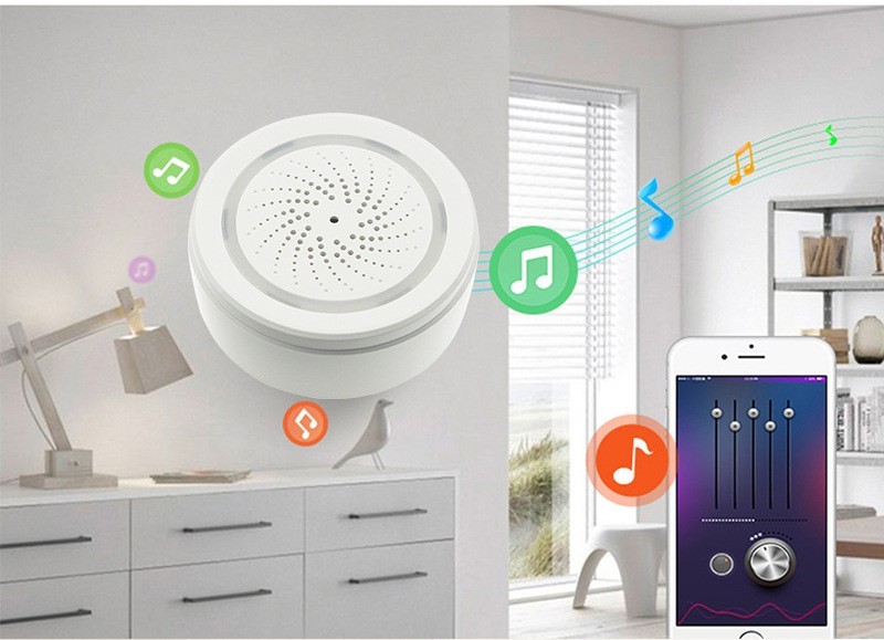 Wifi Alarm Household Wireless Smart Sound And Light Alarm - Image 2
