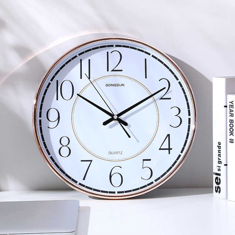 Wall Clock Office Simple Nordic Atmosphere Home Fashion Creative Bedroom Round Clock - Image 3