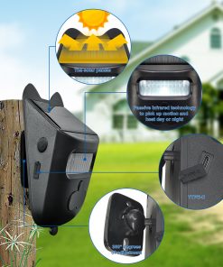 Solar Waterproof With Digital Display Lane Outdoor Driving Device Induction Alarm Detection