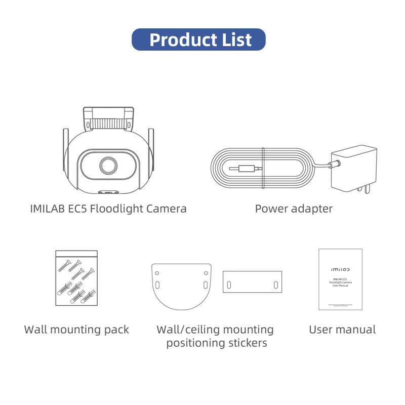 IMILAB - EC5 Wifi Smart Security System Kit Outdoor Video Surveillance Mihome App Wireless Ip Projector Camera 2Kc - Image 2