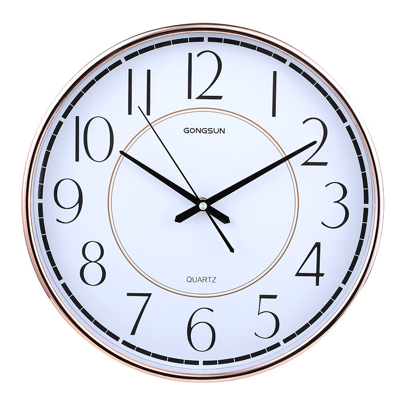 Wall Clock Office Simple Nordic Atmosphere Home Fashion Creative Bedroom Round Clock - Image 2